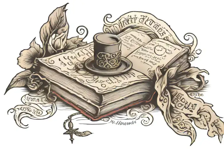 Harry Potter Traditional Book With Words A Loving Memory May Never Be Forgotten