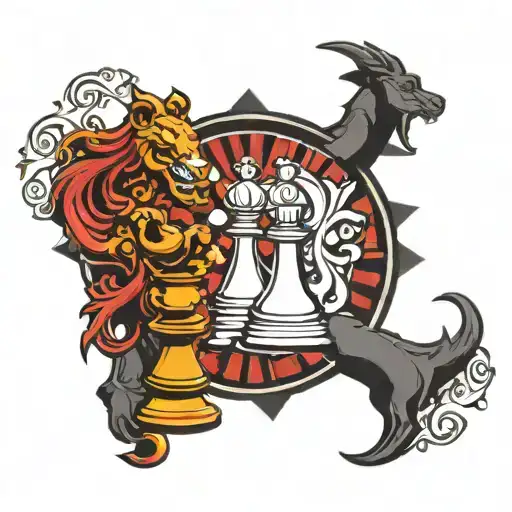 Ju Jitsu Combined Chess Piece