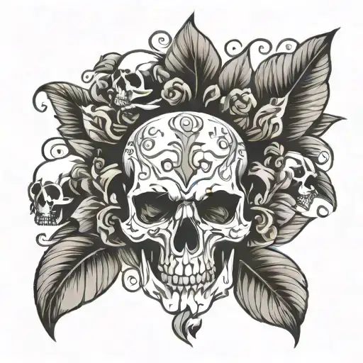 Skull Chiffres 12
