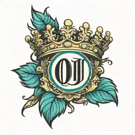 Crown Over Letter O