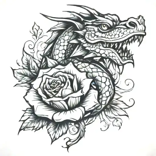 Rose Dragon As Stem