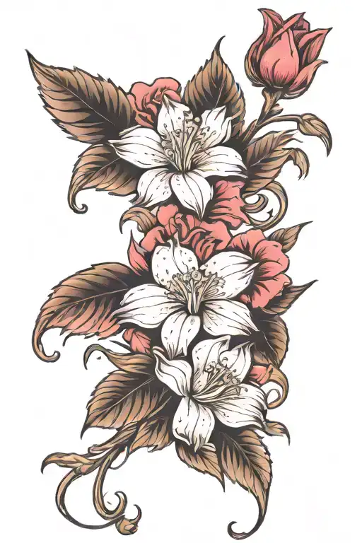2 January Flower's And 1 July Birth Flower