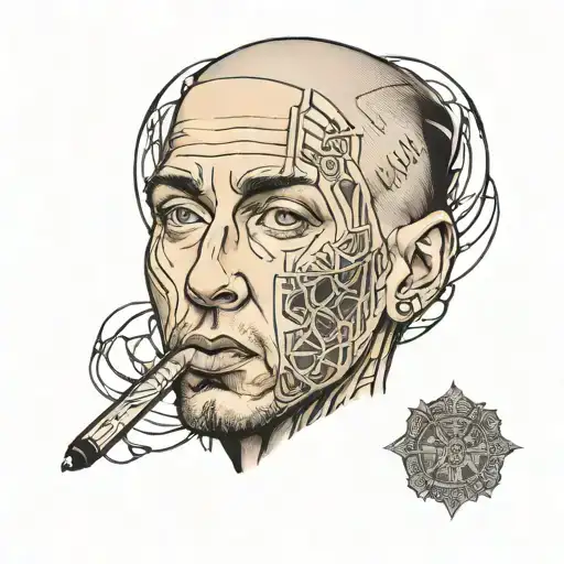 Eminem Face Portrait