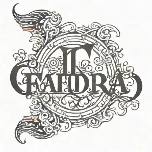 Type The Word Faidra In Gothic Letters