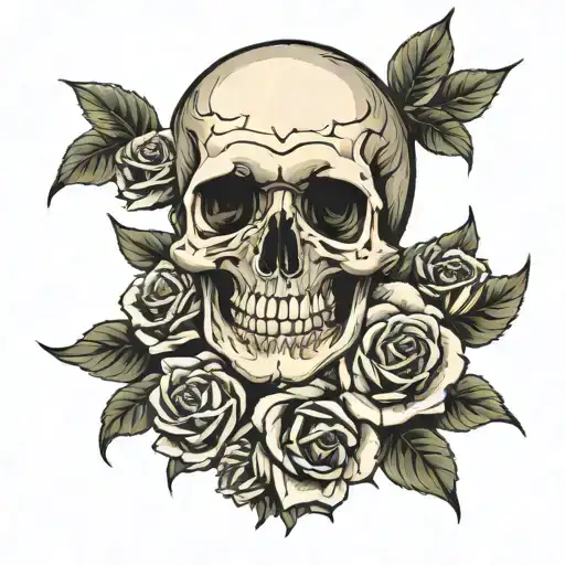 Skull And Roses