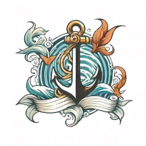 Anchor And Waves