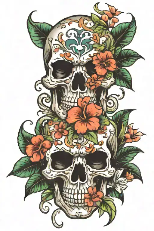 Skull Hawaii Design