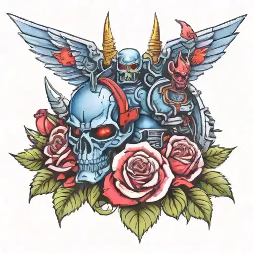 Warhammer 40K Night Lords Terminator Coiled With Roses