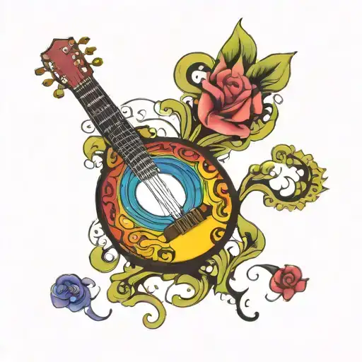 Rainbow Colored Soundhole