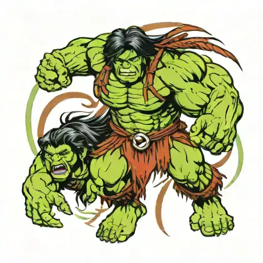 Incredible Hulk But Hes A Native American Woman