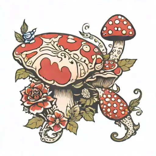 Fly Agaric With Sharing Rennigan Rose