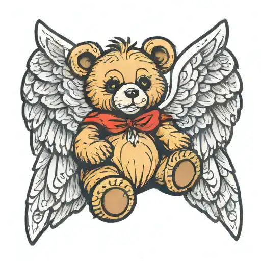 Teddy Bear With Angle Wings