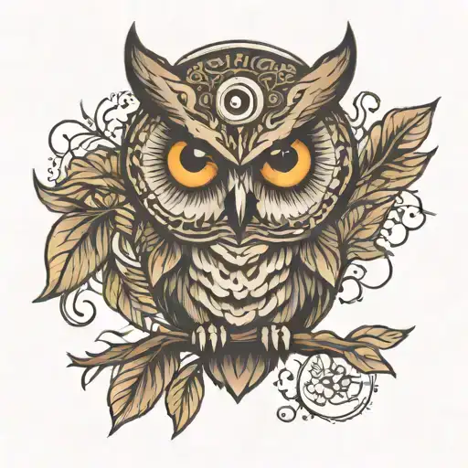 Owl And Eyes