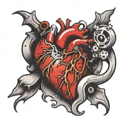 Human Heart Broken Valve