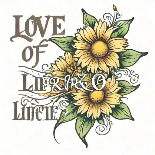 Daisy With Words Love Of A Lifetime