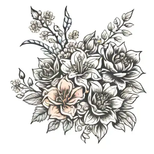 Birth Flower Bouquet