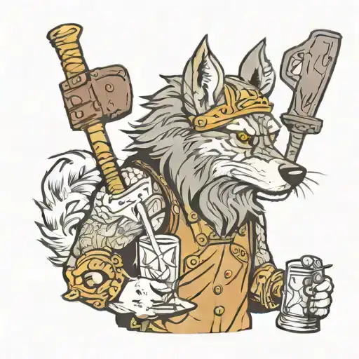 Bartender Thor Hammer Wolf