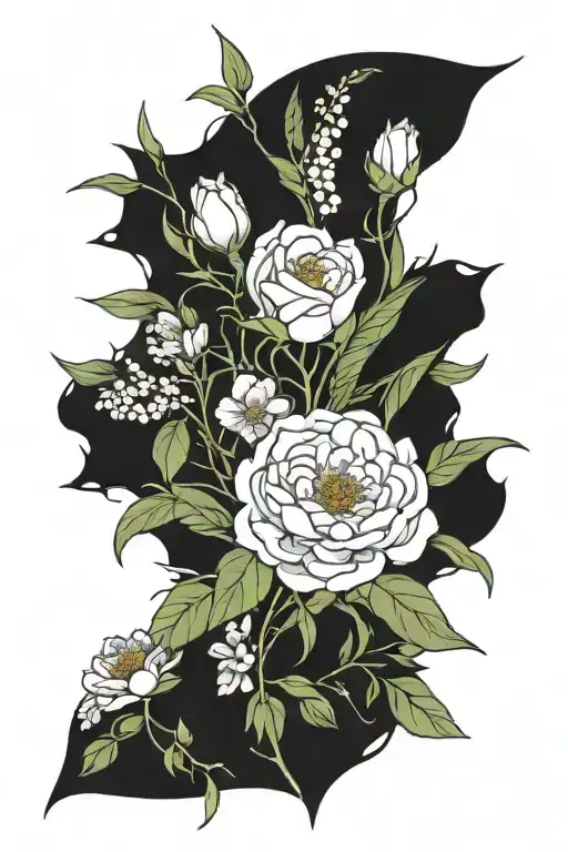 Birth Flower Bouquet Wrapped