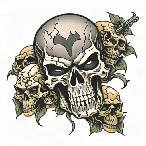 Marvel Punisher On Skulls