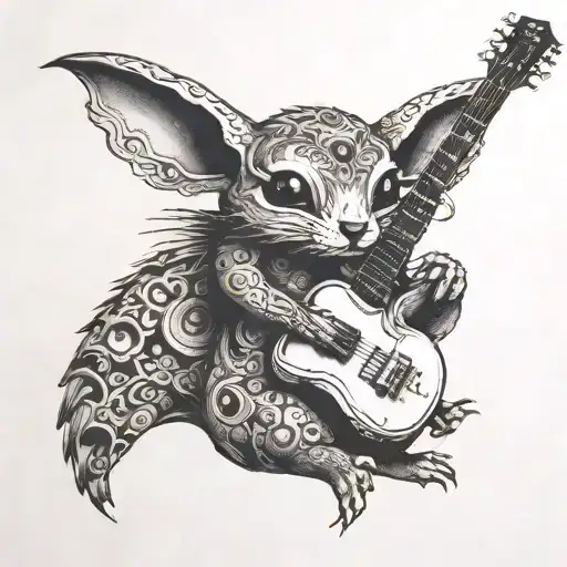 Animal Playing A Guitar