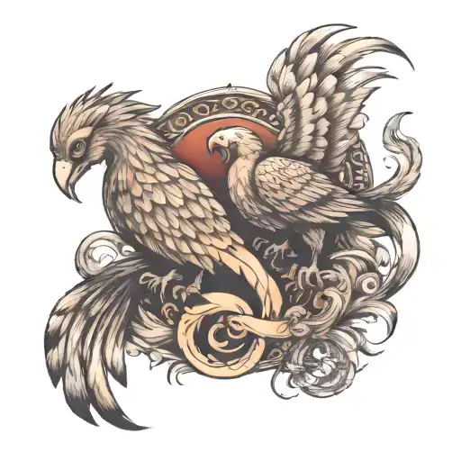 Two Baby Pheonix As A Scorpio And Pisces Zodiac Sign