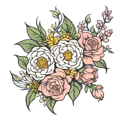 Birth Flower Bouquet