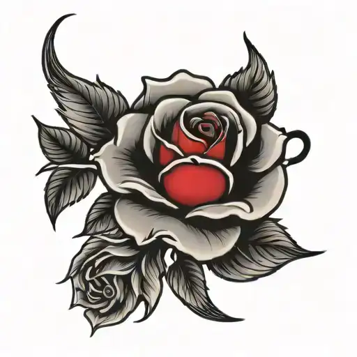 Rose With Letter J Somewhere