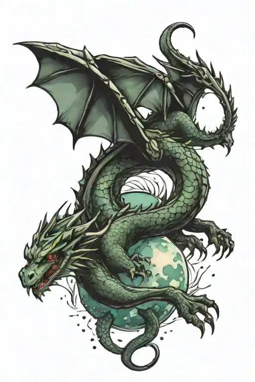 Dragon And Space Themed