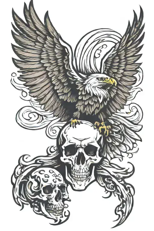 Eagle And Skull