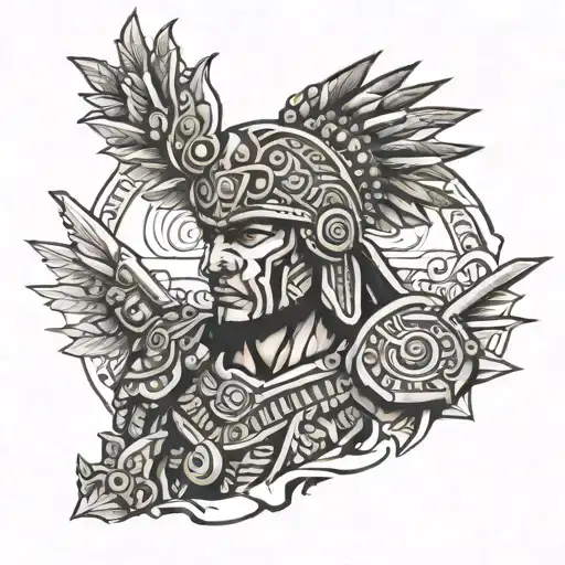 Left Handed Aztec Warrior