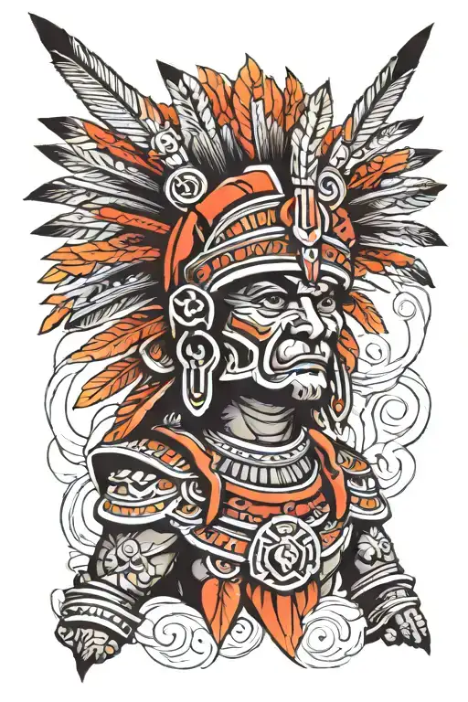 Left Handed Aztec Warrior Grandpa