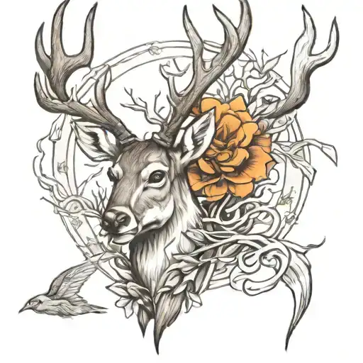 Deer Hunting Sketch