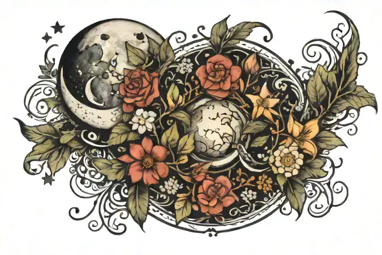 Moon And Herbs Magic One