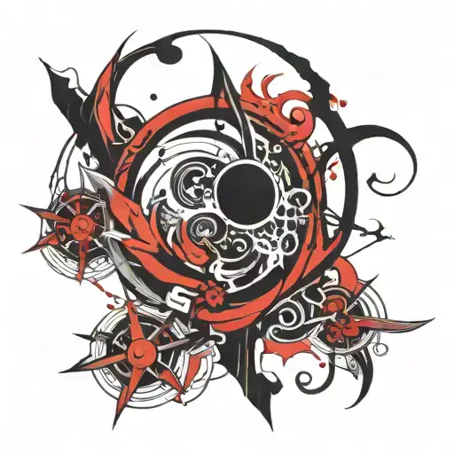 Black And Red Abstraction