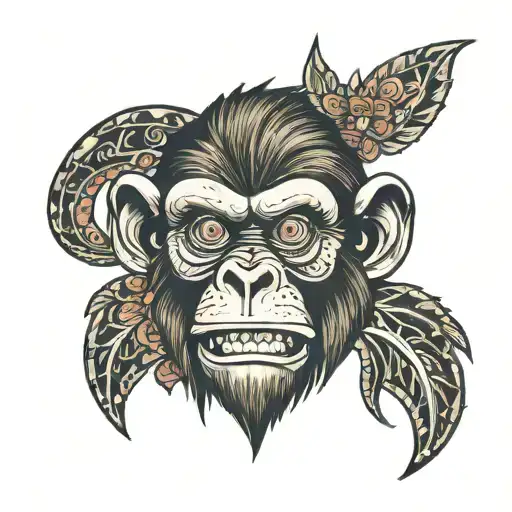 Monkey Face Attacking