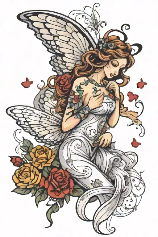 Angel And Butter Fly