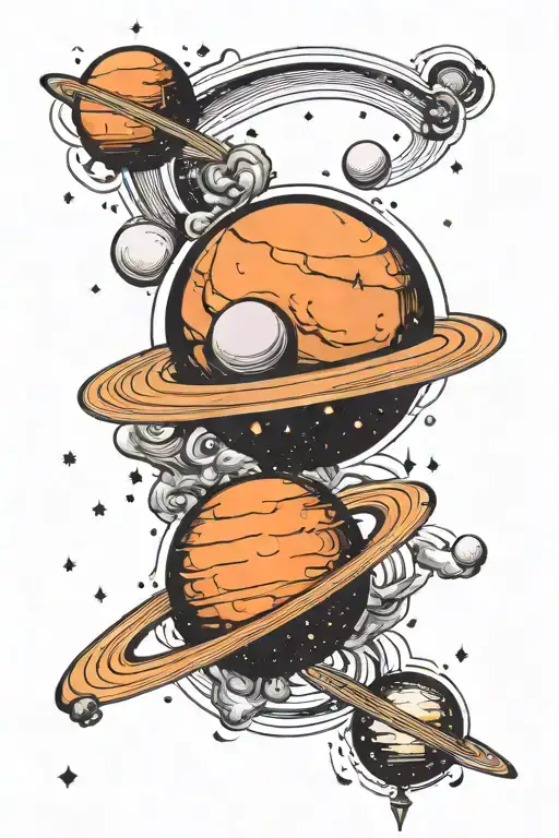 Saturn And Cancer Constellation