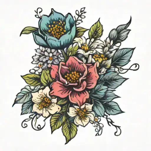 Birth Flower Bouquet