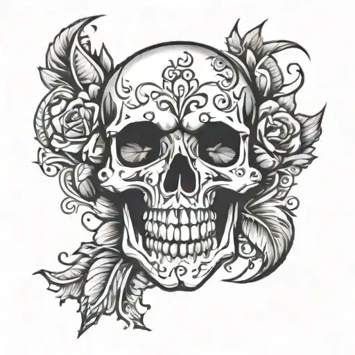 Skull Hand Tattoo Design Inspired