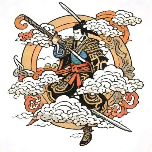 Japanese Samurai Japanese Clouds