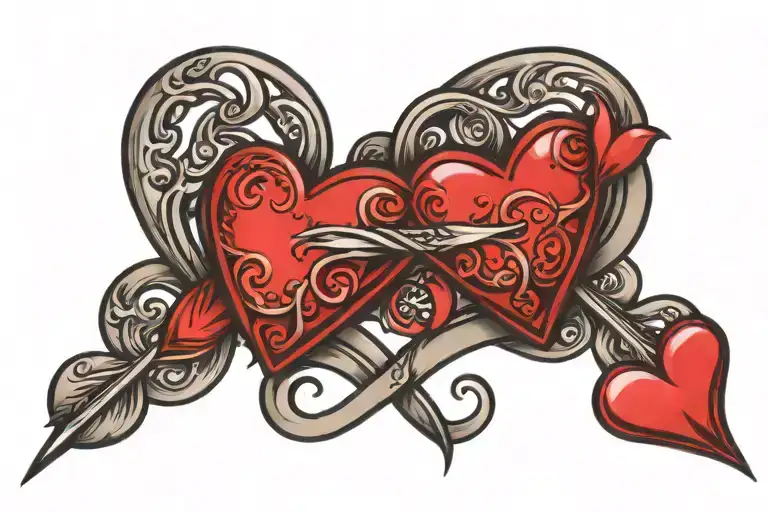 Hearts And Infinity Symbol