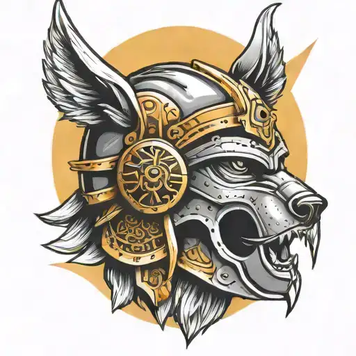 Sunshine Gladiator Helmet Wolf