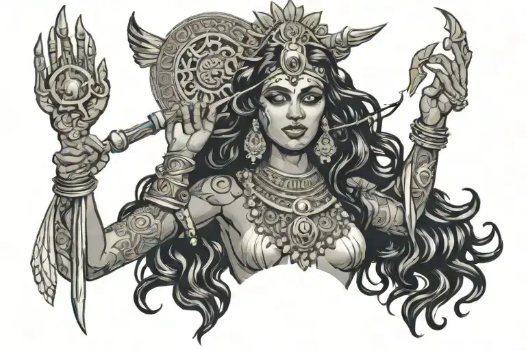 Indian Godess Kali Ruling Time And The Universe