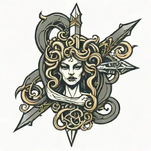 Medusa Dagger Wrapped