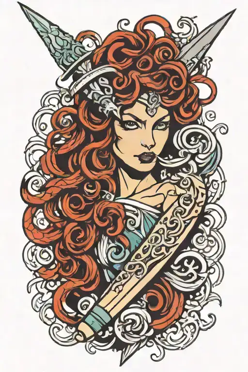 Medusa Dagger Wrapped