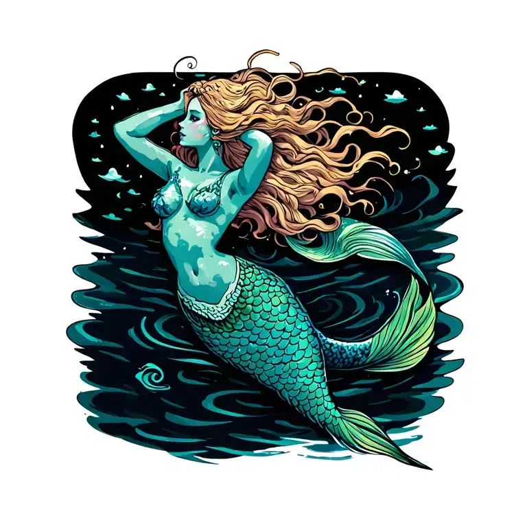 Mermaid Swimming