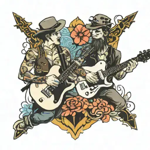 Gay Guitar Player Duo