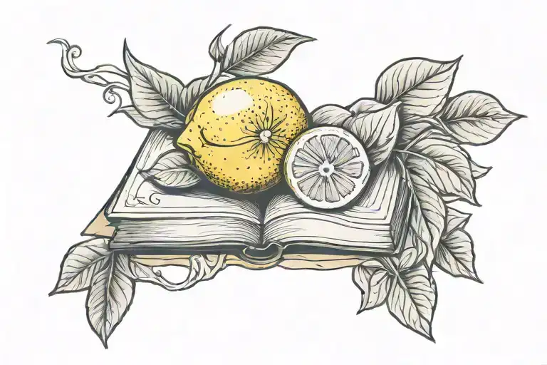 Lemon On Book Cover