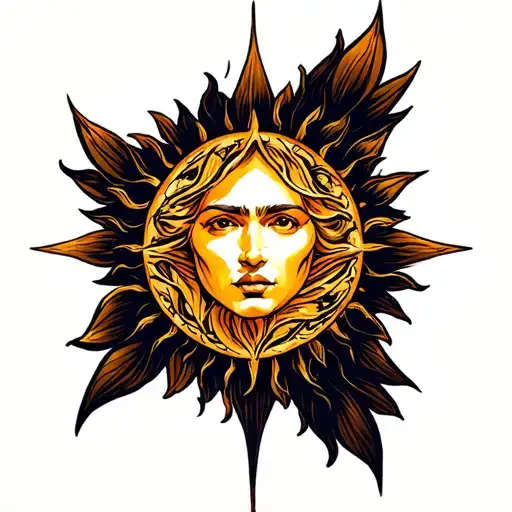 The First Name Elios Forming A Sun