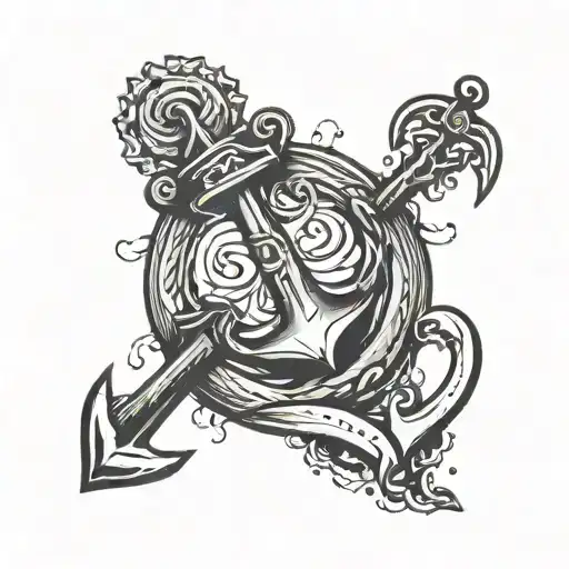 Anchor With Number Seventeen